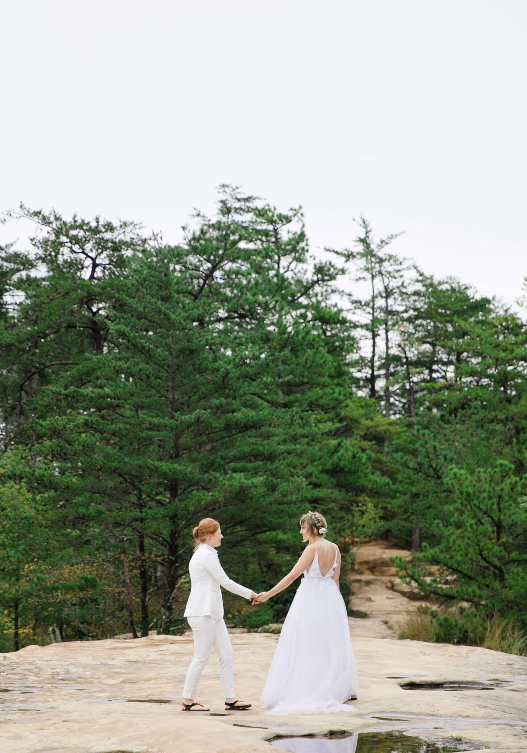 Same Sex Couple Wedding Photoshoot at the Red River Gorge